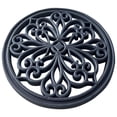 thumbnail image 4 of AmeriHome RMRS124 12 in. Round Rubber Scrollwork Step Mat Set, 4 Piece, 4 of 7