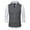 Gray, variant on Men's Waistcoat Slim Fit Tweed Wool Herringbone V Neck Double Breasted formal Vest for Wedding Groomsmen Coffee