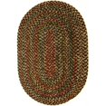 thumbnail image 1 of Rhody Rug Katie Braided Indoor-Outdoor Rug, Brown, Oval, 2' x 3', Reversible, Hand Wash, 1 of 1