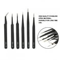 thumbnail image 1 of 6PCS Anti-static Tweezers Stainless Steel Tweezer Maintenance Tool, Non-magnetic Tweezer, Diamond Tweezer, 1 of 1
