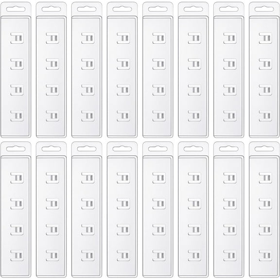 Lsupdaol 10 Pack Swipe Badge Holder ID Half Card Vertical Card Clear Plastic Swipe Holder Half Side ID Clips Hard Easy Slide Badge Clips with Gripper for Swiping Credit Name