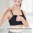 thumbnail image 5 of Momcozy Breast Pump Bra (Black/ Beige) Hands Free Pumping and Nursing Bra for Most Breast Pumps Large, 5 of 10