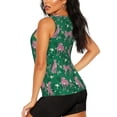 thumbnail image 3 of Vsdgher Tropical Leopard Print Tank Top Sports Vest Bra for Women Sports ,Performance Stretchy Quick Dry Sports Workout Running Top Vest with Removable Pads, 3 of 8
