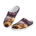 thumbnail image 2 of KLL Warm Sunflower Sleeping Cat Pattern Adult Unisex Cozy Slippers,Fuzzy Slip-on Slippers TPR Sole Slippers Comfort Plush Home Footwear for Indoor & Outdoor-37/38, 2 of 7
