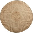 thumbnail image 3 of VHC Brands Farmhouse Coastal Flooring Harlow Natural Jute Area Rug w/Non-Slip Pad- 3' Round, Tan, 3 of 7