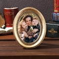 thumbnail image 3 of BRIGHTFUFU Vintage Picture Frame Oval Photo Frame Tabletop Wall Hanging European Style Photo Frame, 3 of 8