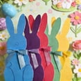 thumbnail image 5 of Easter Decorations, Bunny Yard Stakes, Spring Garden Signs, Outdoor Decor, 5 Pack, Multicolor Plastic, Party/Wedding, 5 of 9