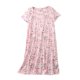 thumbnail image 1 of Pijamas cortos de mujer, de punto, estampados, con cuello redondo y manga corta, ropa bonita para el hogar, pijamas cortos de mujer, vestido de algodón, 1 of 8
