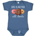 thumbnail image 3 of Inktastic Life is Better with Donuts Boys or Girls Baby Bodysuit, 3 of 5