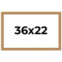 36x22 Frame Gold Real Wood Picture Frame Width 1.5 inches | Interior Frame Depth 0.5 inches |