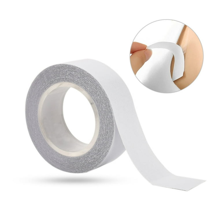 2 Pcs Clear Double Sided Clothing Tape Adhesive Dress Tape Roll