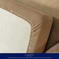 thumbnail image 7 of Subrtex Textured Grid Stretchy Washable Sofa Seat Cushion Cover Armchair Loveseat Sofa Protector(Loveseat,Khaki), 7 of 7