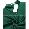 thumbnail image 5 of Ekouaer Long Sleeves Nightshirt Womens Silk Nightgowns Satin Sleepshirts Soft Sleepwear, 5 of 6