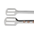 thumbnail image 2 of M Buder Espuelas de aleación de zinc cromadas para damas (Plateado) 13 cm / 5.11 inches, 2 of 9