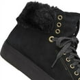thumbnail image 2 of Keds Rise Hi Suede Faux Fur Women 10 Black, 2 of 6