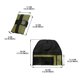 thumbnail image 4 of Ciclismo Alforja rígida ligera para bicicleta bolsa plegable con cojín para bicicleta (verde militar) Ehuebsd Para estrenar, 4 of 9