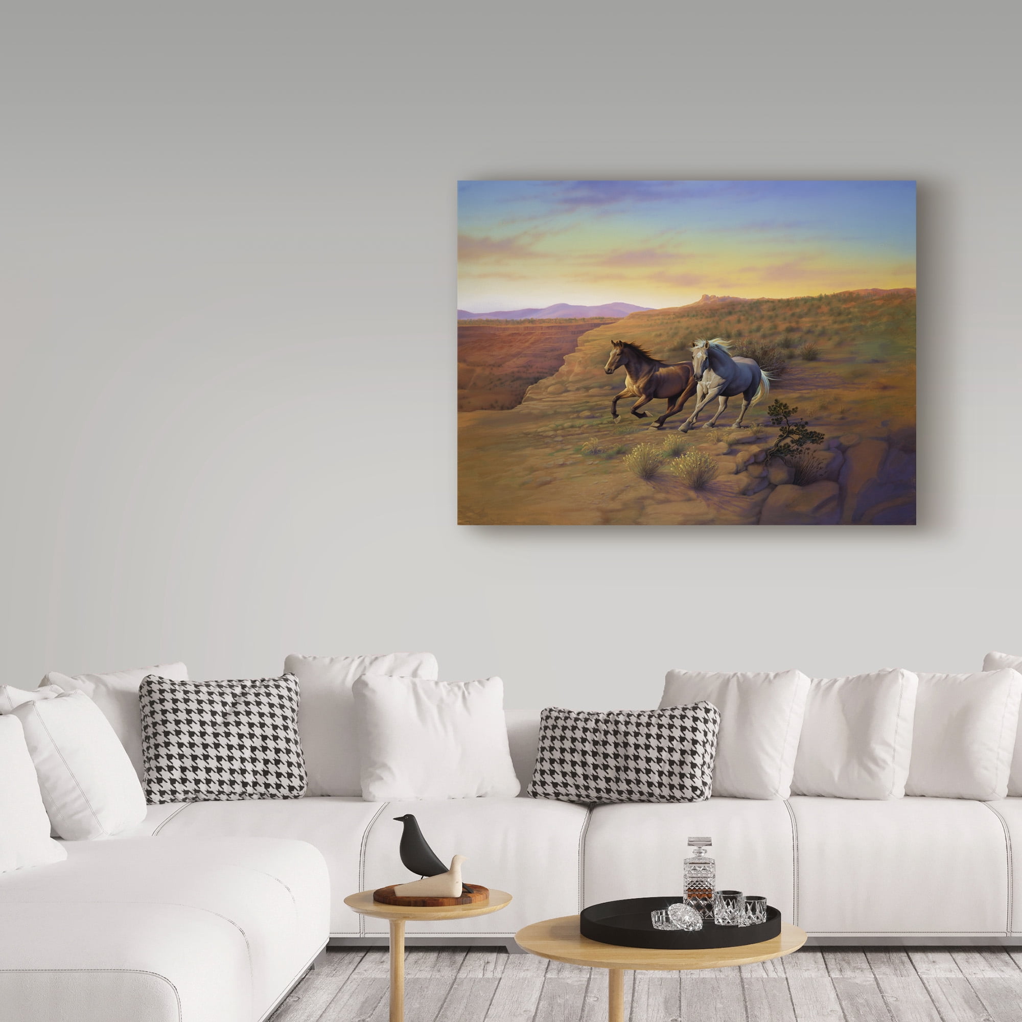 Trademark Fine Art 'Western Skies' Canvas Art by Kirk Reinert