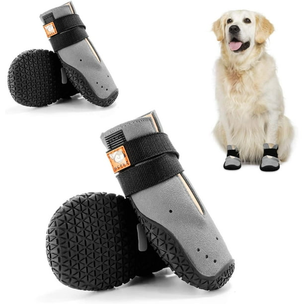 IGUOHAO Dog Boots Breathable Dog Shoes Dog Booties with Reflective Rugged Nonslip Sole and Skid Proof Outdoor Dog Rain Boots for Small to Large Dogs Summer Paw Protectors 4Ps Walmart