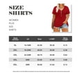 thumbnail image 3 of CASSIE LIZ Plus Size Tops 3X Summer Womens Shirts Red V Neck Fashion Short Sleeve Tee Loose Fit Tunics Spring Blouses Casual Pullover 3XL 22W 24W, 3 of 3