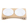 thumbnail image 6 of CNCEST 400 ml Double Ceramic Bowl Dog and Cat Feeder, Black Chin Prevention, Food Plate, Pet Bowl, 6 of 9
