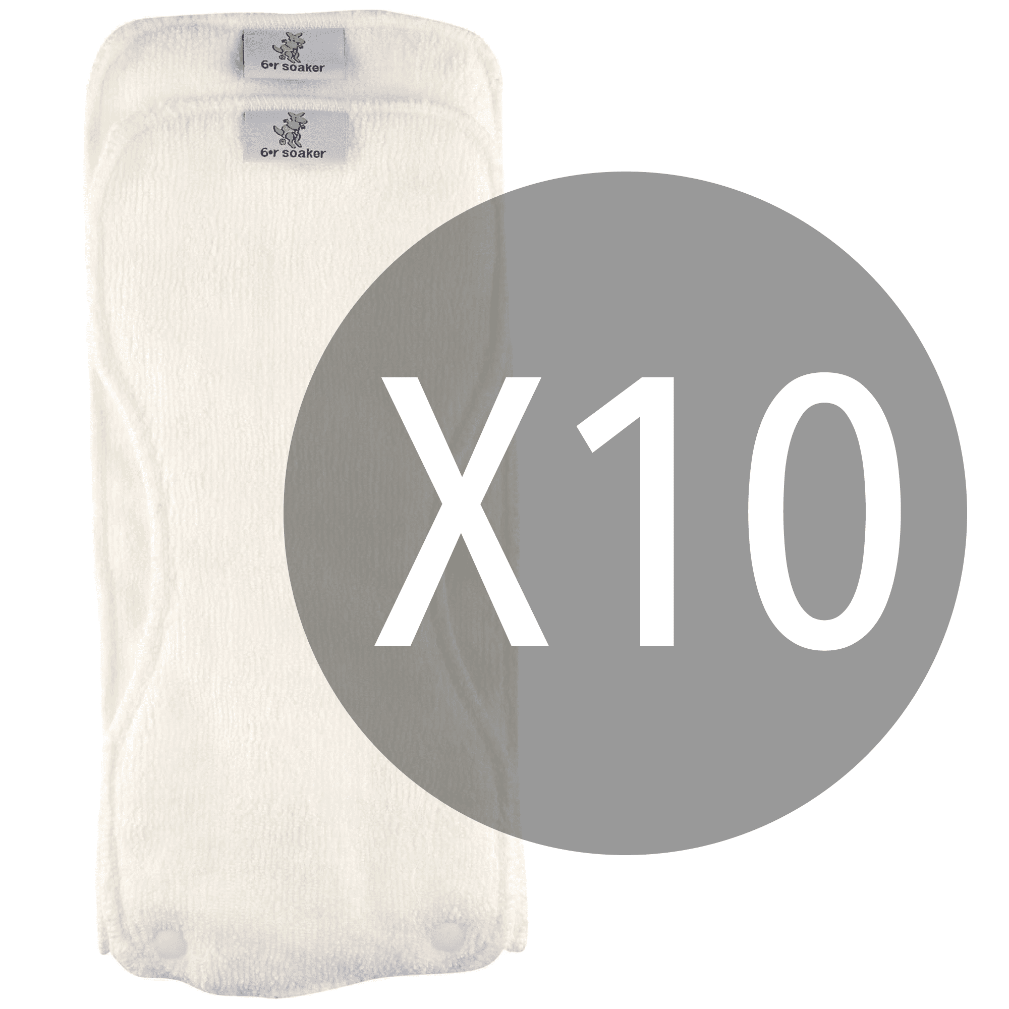 Kanga Care Rumparooz 10 Pack Microfiber 6R Soaker