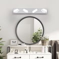 thumbnail image 4 of Newest 29” Modern 4-Light LED Bathroom Vanity Light, Dimmable Chrome with Rotatable Shades for Mirror & Vanity, 4 of 10