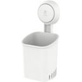 thumbnail image 1 of LEVERLOC Suction Shower Toothbrush Holder, Toothpaste Toothbrush Suction Cup in Shower, Kitchen Tableware Holder, Self-draining for Bathroom Wall, Drill-Free Removable, 1 of 8