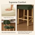 thumbnail image 4 of ReNest 26" Counter Height Bar Stools, Modern Upholstered Bar Stools for Kitchen Island & Home Bar, Moss Green Fabric, Set of 4, 4 of 15