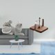thumbnail image 2 of Figura Artística De Gato Con Base De Madera, Adorno Decorativo De Mesa Y Organizador De Pañuelos Para Dormitorio, Sala De Estar, Cocina, Oficina Y Comedor., 2 of 8