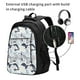 thumbnail image 2 of Easygdp Sea Animal Mochila para Laptop de Viaje con Puerto USB, Mochila para Laptop con Puerto de Carga USB para Mujeres y Hombres, 2 of 7