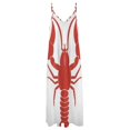 thumbnail image 6 of Hand Drawn Lobster Sleeveless Dress Loose Women's Dress Dresses Luxury Evening Dresses, 6 of 9
