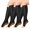 Open Toe Black Y, variant on 3 Pairs Open Toe Copper Compression Socks for Women & Men Circulation 15-20 mmHg - Better Blood Flow, Swelling , Best Support for Medical, Running, Nursing