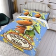thumbnail image 3 of Dinosaur Train-themed Bed Sheet Set Three Piece Set Comfortable And Skin Friendly Unique Design Home Decor Gifts For Family Friends fans36x75Inches（90cm*190cm）, 3 of 6