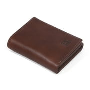 ID Stronghold Italian Leather Trifold with ID Slot - RFID Blocking Wallets for Men