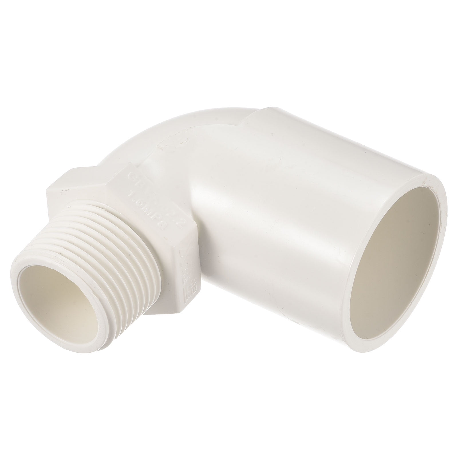 Uxcell G3/4 Male Thread 32mm ID PVC Water Pipe Elbow Fitting Adapter