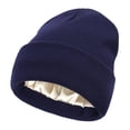 thumbnail image 1 of Women Fashion Solid All Autumn And Winter Knitted Fleece Warm Woolen Hat, 1 of 2