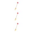 thumbnail image 4 of kurtrusly Vaisselle de Maison et d'Hôtel Adorable en Acier Inoxydable Réutilisable pour Gâteau Dessert Couverts Beignet Fourchette Rose Rouge 3Ensemble, 4 of 6