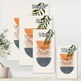 thumbnail image 4 of Designart Abstract Geometrical Sun and Moon With Leaf III Canvas Wall Art, 4 of 4