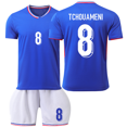thumbnail image 1 of Ballon de Sport Réplique Bleu Domicile et Extérieur No. 8 TCHOUAMENI, 1 of 2