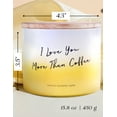 thumbnail image 5 of Vanilla Caramel Latte Coffee Candle 3 Wick Large Soy Scented Candles for Men and Women 15.8 Oz, 5 of 8