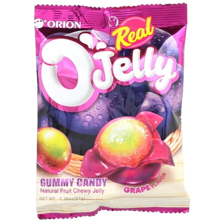 Orion Real O'Jelly, Gummy Candy, Grape, 2.36 oz (67 g)