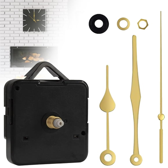 Kits de Mouvement de Mécanisme d'Horloge à Quartz Silencieux Alimentés par Batterie Arbre Long et Court Pièces de Mécanisme d'Horloge Murale DIY Remplacement de Moteur