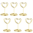 thumbnail image 3 of 40 Pcs Supports de Numéros de Table, Supports de Cartes, Clips de Menu, Supports de Panneaux de Table pour Fête Or, 3 of 6