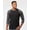 Black/ Heather Charcoal, variant on Unisex Fine Jersey Raglan T-Shirt