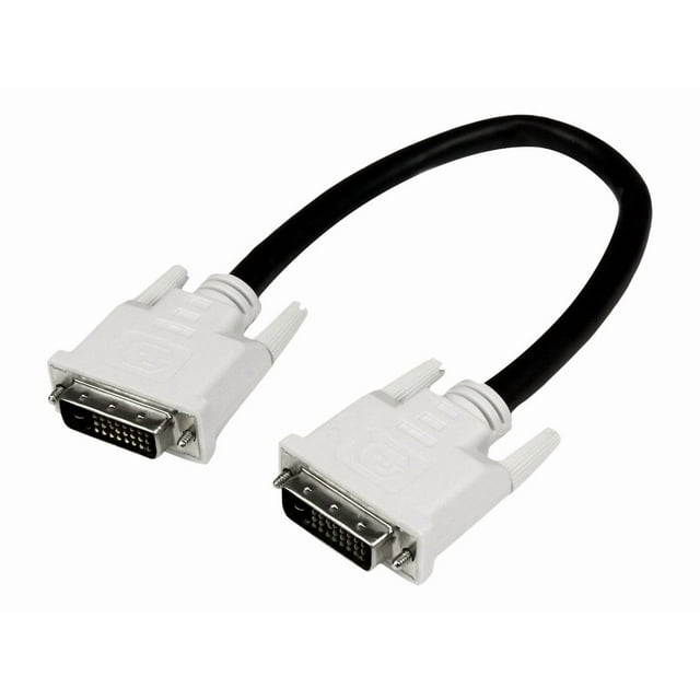 StarTech.com Dual Link DVI Cable - 1 ft - Male to Male - 2560x1600 - DVI-D Cable - Computer Monitor Cable - DVI Cord - Video Cable (DVIDDMM1) - DVI cable - dual link - DVI-D (M) to DVI-D (M) - 1 ft - black - for P/N: BNDDKTCHVPRS, CDP2DVIDP, CDPVDHDMDP2G, CDPVDHDMDPRG, CDPVDHMDPDP, DKT30CHCPD
