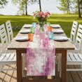 thumbnail image 4 of Table Runners 72 Inches Long Dress Scarves, Pink Ombre Farmhouse Kitchen/Dining Table Runner, Coffee Tablerunners, Gradient Abstract Art Vintage 14x72 Inch, 4 of 9