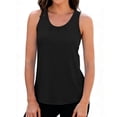 thumbnail image 3 of WHEANG Workout Tank Tops for Women Quick Dry Loose Racerback Tank Tops for Women Sleeveless Running Athletic Tops Breathable Summer Tank Tops Womens Summer Tops Black XL, 3 of 4