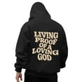 thumbnail image 2 of Aobny Jesus Light Weight Hoodies Men Hooded Christian Black Shirt Men Mens Big and Tall T Shirts,M, 2 of 7