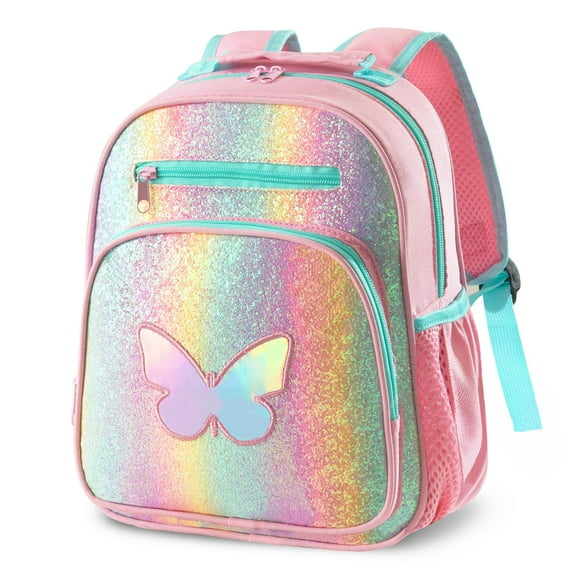 Toddler Backpack for Girls and Boys 2-4,Kids Preschool Backpack,Kindergarten Backpack,Cute Kids Backpacks for Girls,Nursery Travel Bag with Chest Strap (Butterfly)