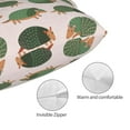 thumbnail image 5 of Salouo Cute Armadillo Pattern Pillow Cases,1PC Pillow Covers with Envelope Closure Decorative Pillow Case for Bed Couch,Pillows Not Included-14"x20", 5 of 6